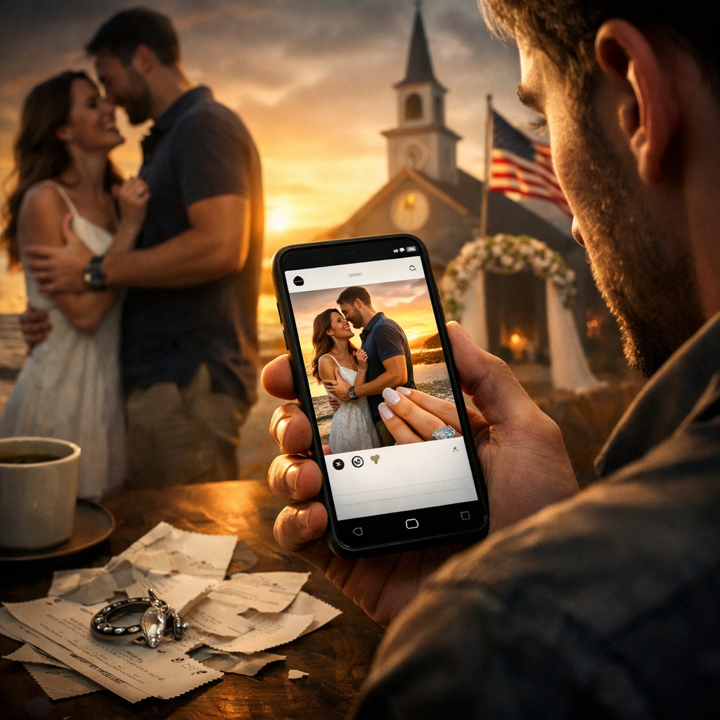 [FULL STORY] My fiancée posted photos from her secret weekend getaway, wearing her engagement ring