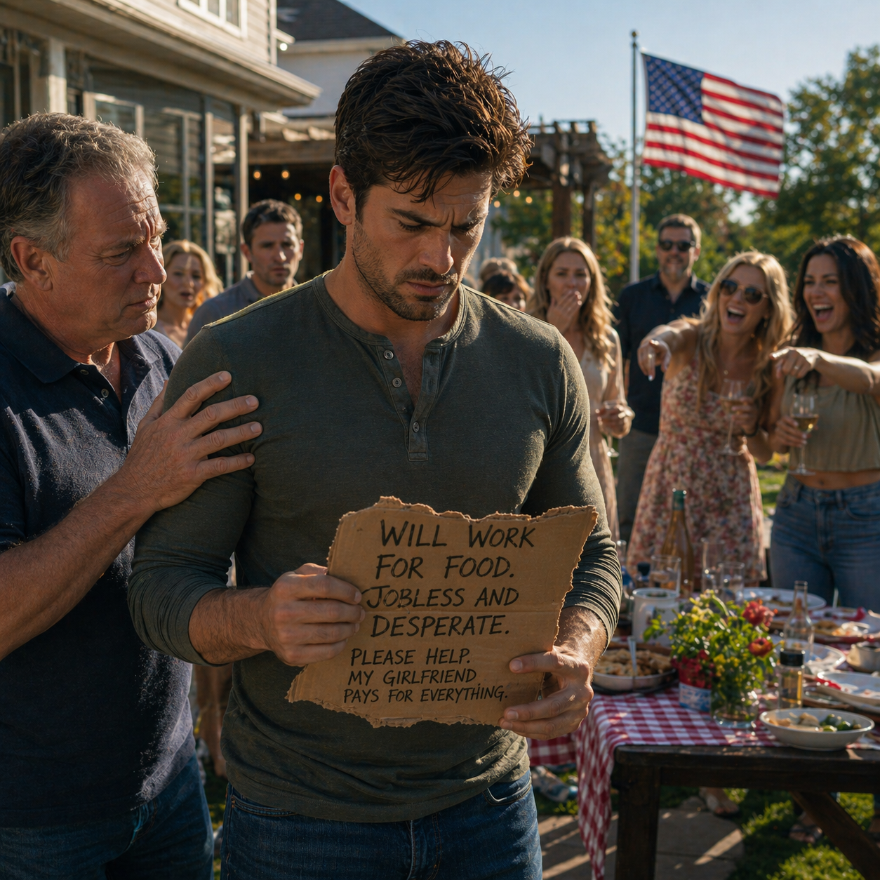 [FULL STORY] My girlfriend mocked my struggling startup at a family BBQ with a "Jobless" sign, so I moved her entire life out while she slept.