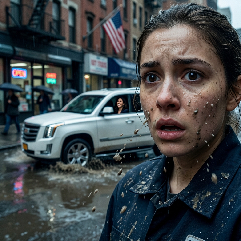 She Was Splashed With Mud On Her Way To Work… A Billionaire Was Watching