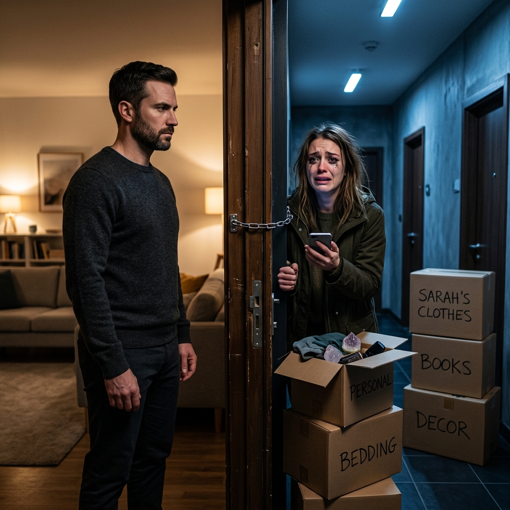My Girlfriend Called Me From Vacation To Say She Met Someone… I Had Her Stuff Outside The Door Before She Got Back