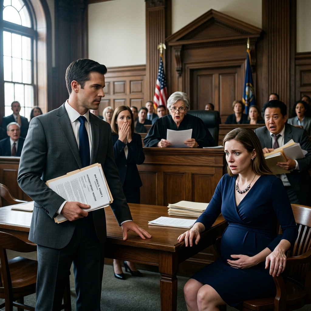 She Walked Into Court Pregnant… Then I Said One Sentence That Ended Her Case
